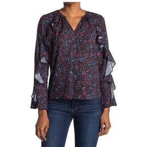 Parker Ruffle long sleeve blouse